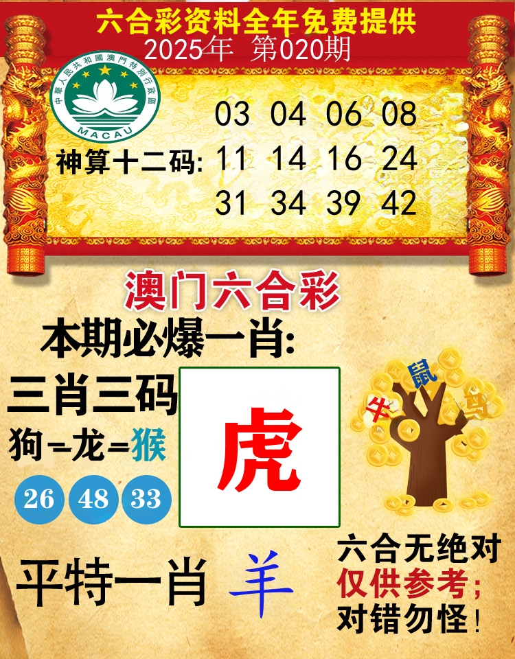 澳门必爆 第20期
