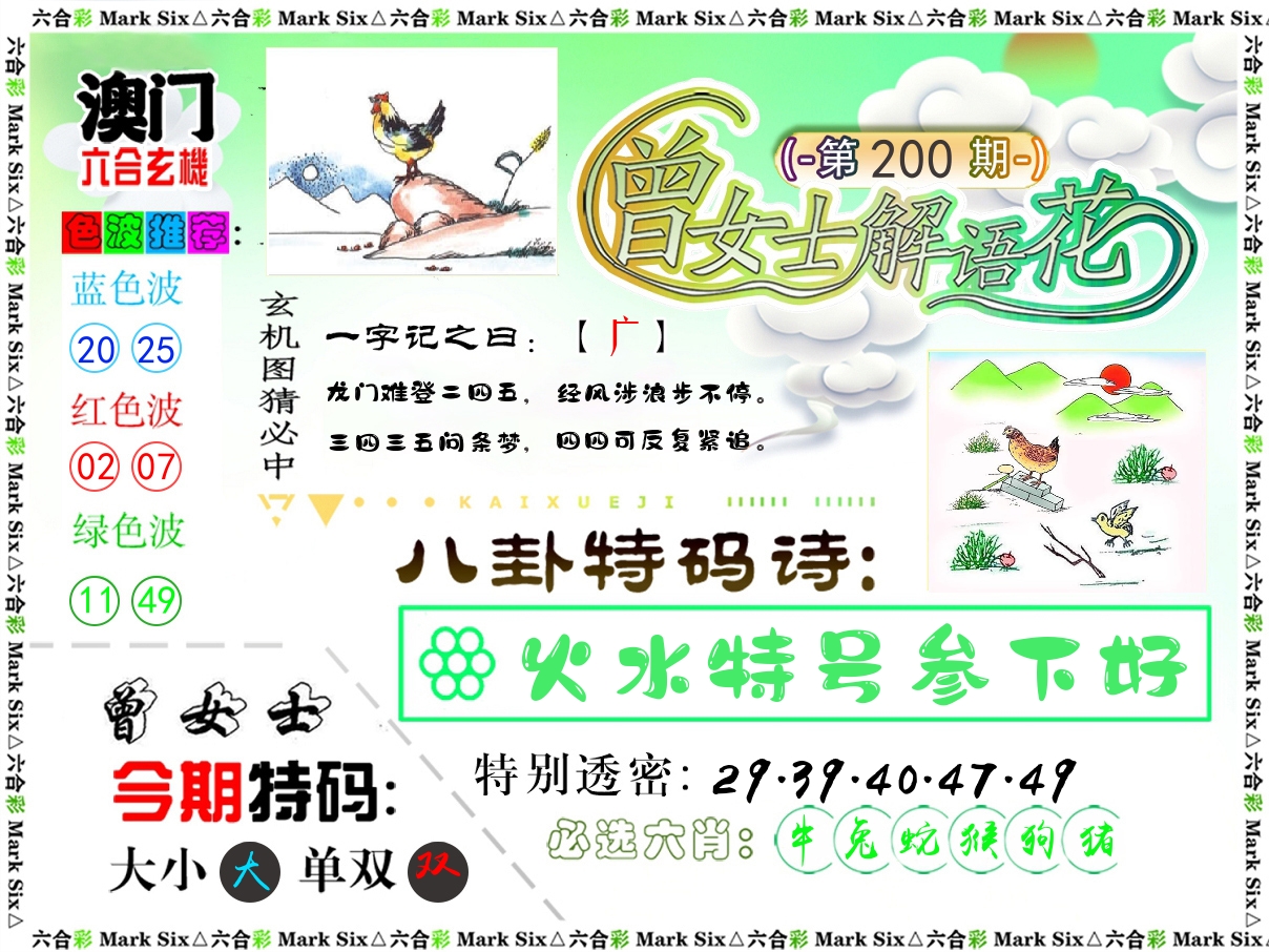 曾女士解语花 第200期
