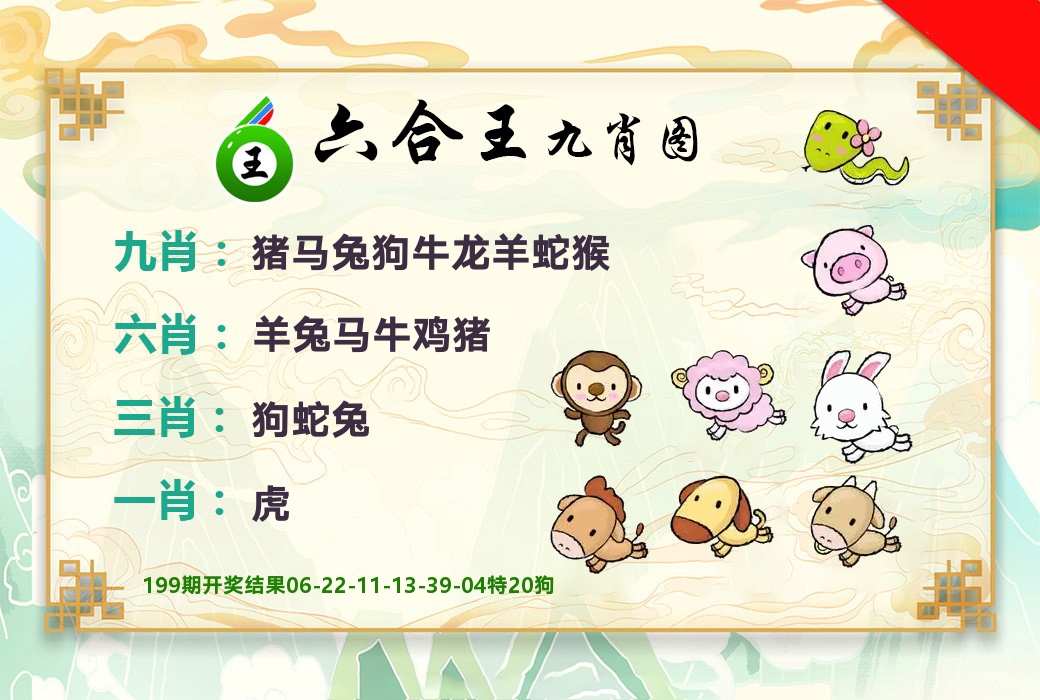 六合王九肖图 第200期