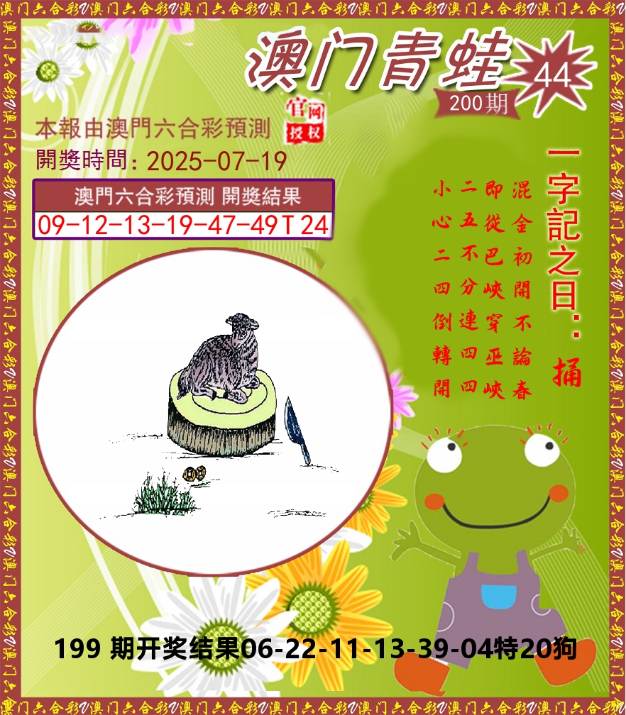 青蛙系列44 第200期