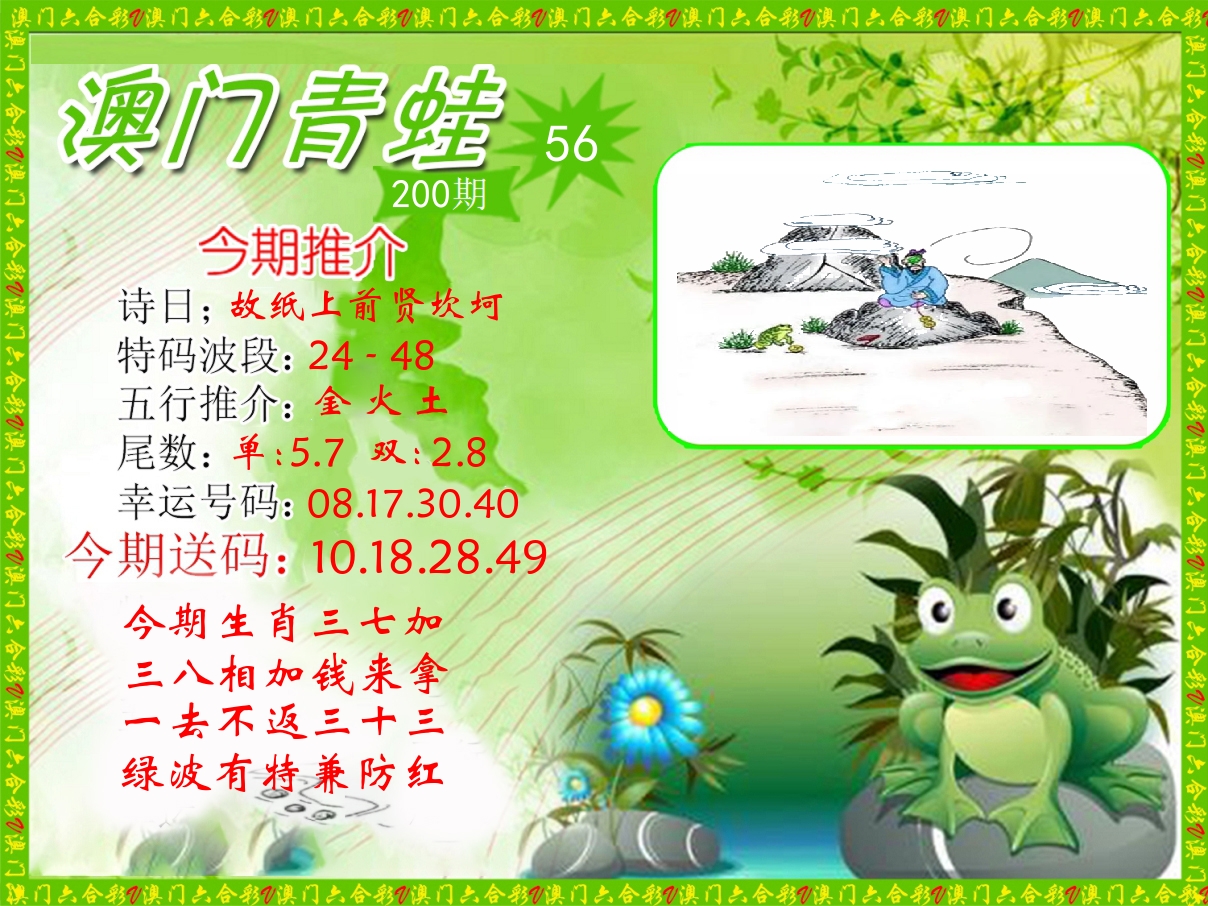 青蛙系列56 第200期