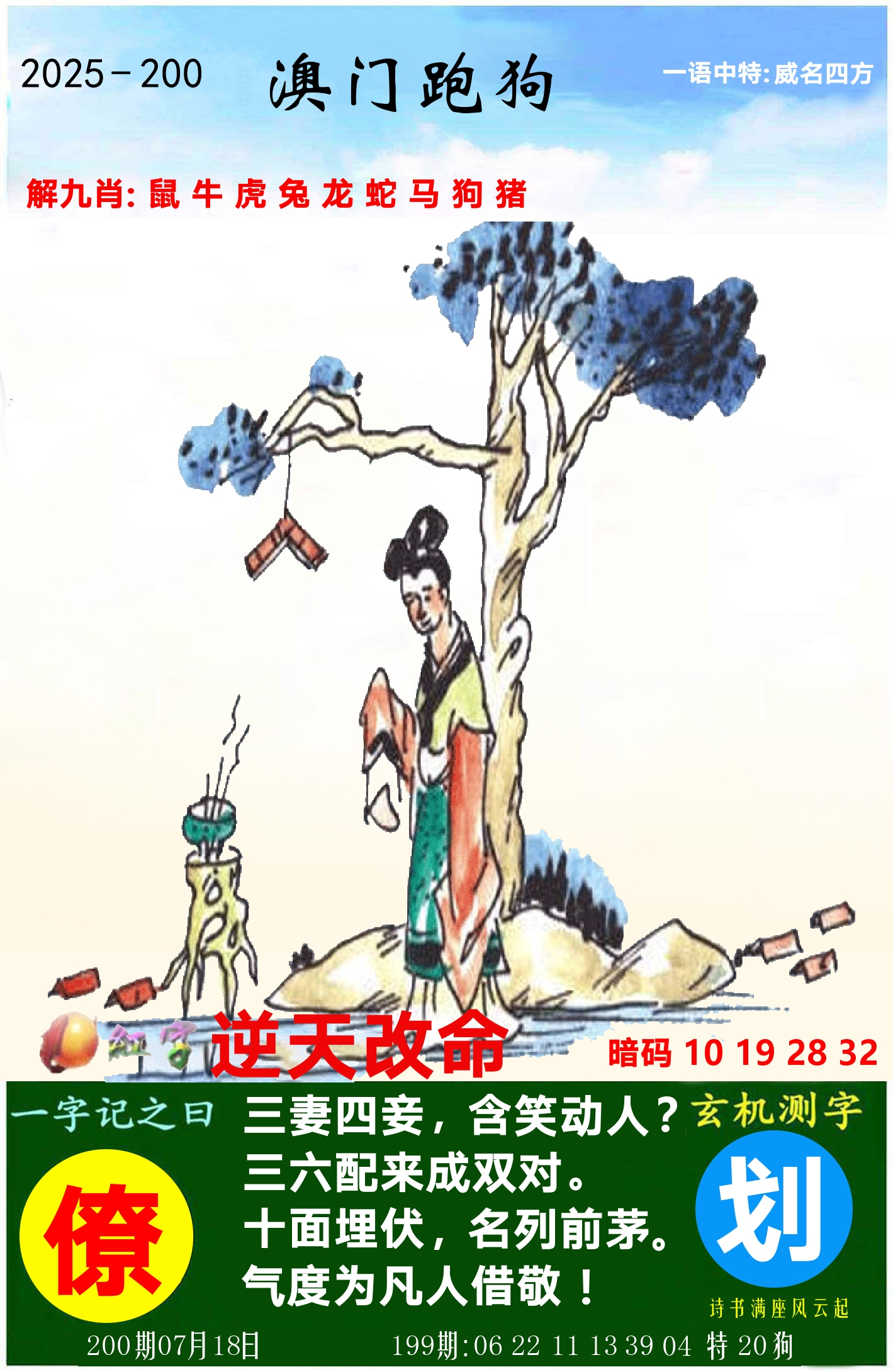 澳门跑狗图 第200期