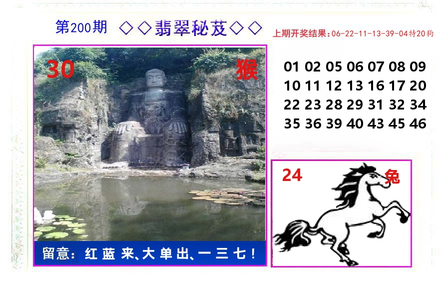 翡翠秘芨 第200期