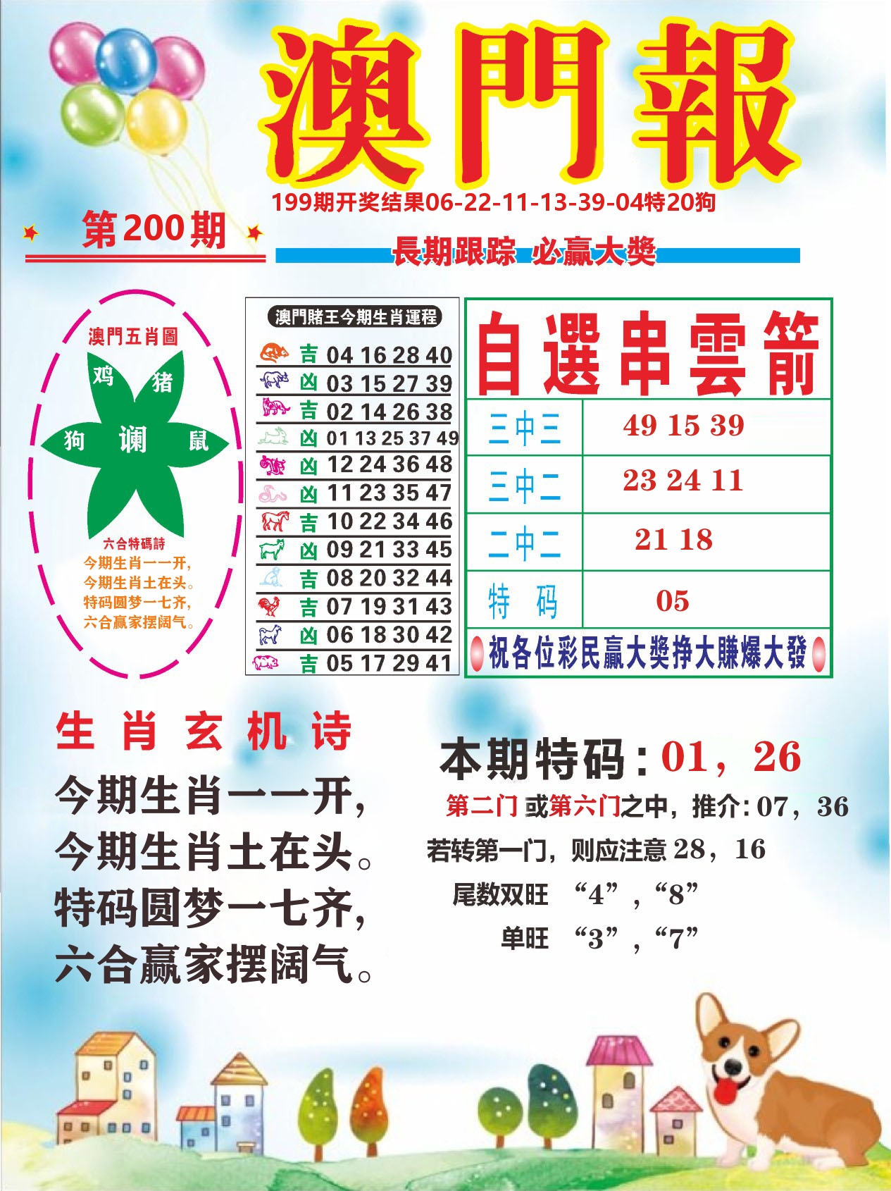 六合头条D 第200期