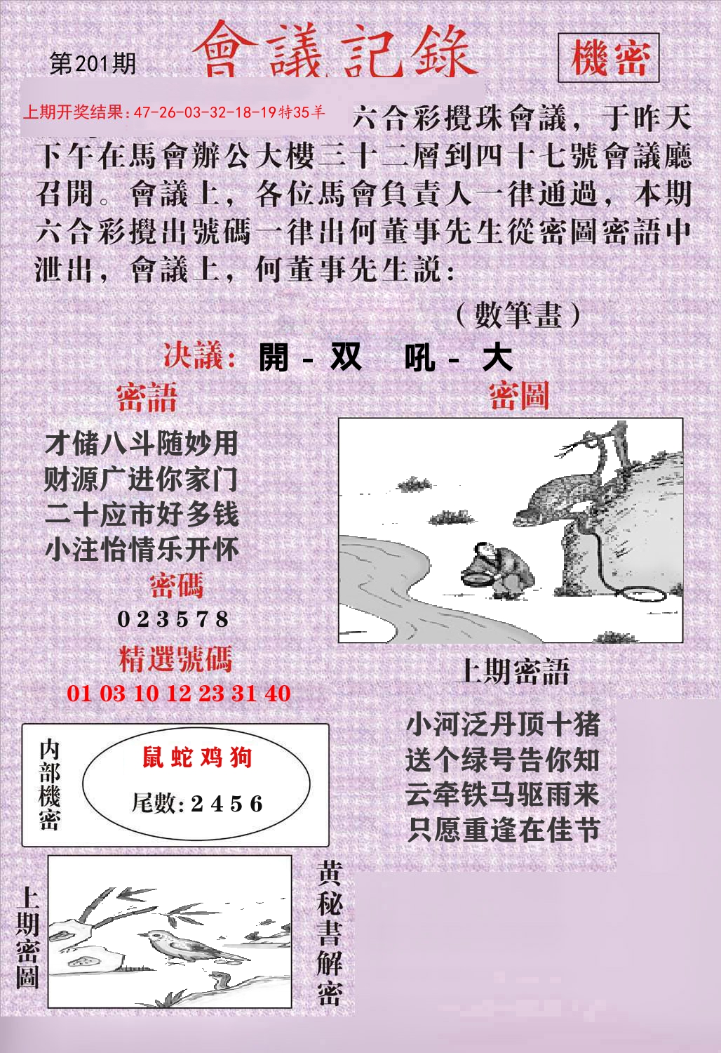 会议记录 第201期