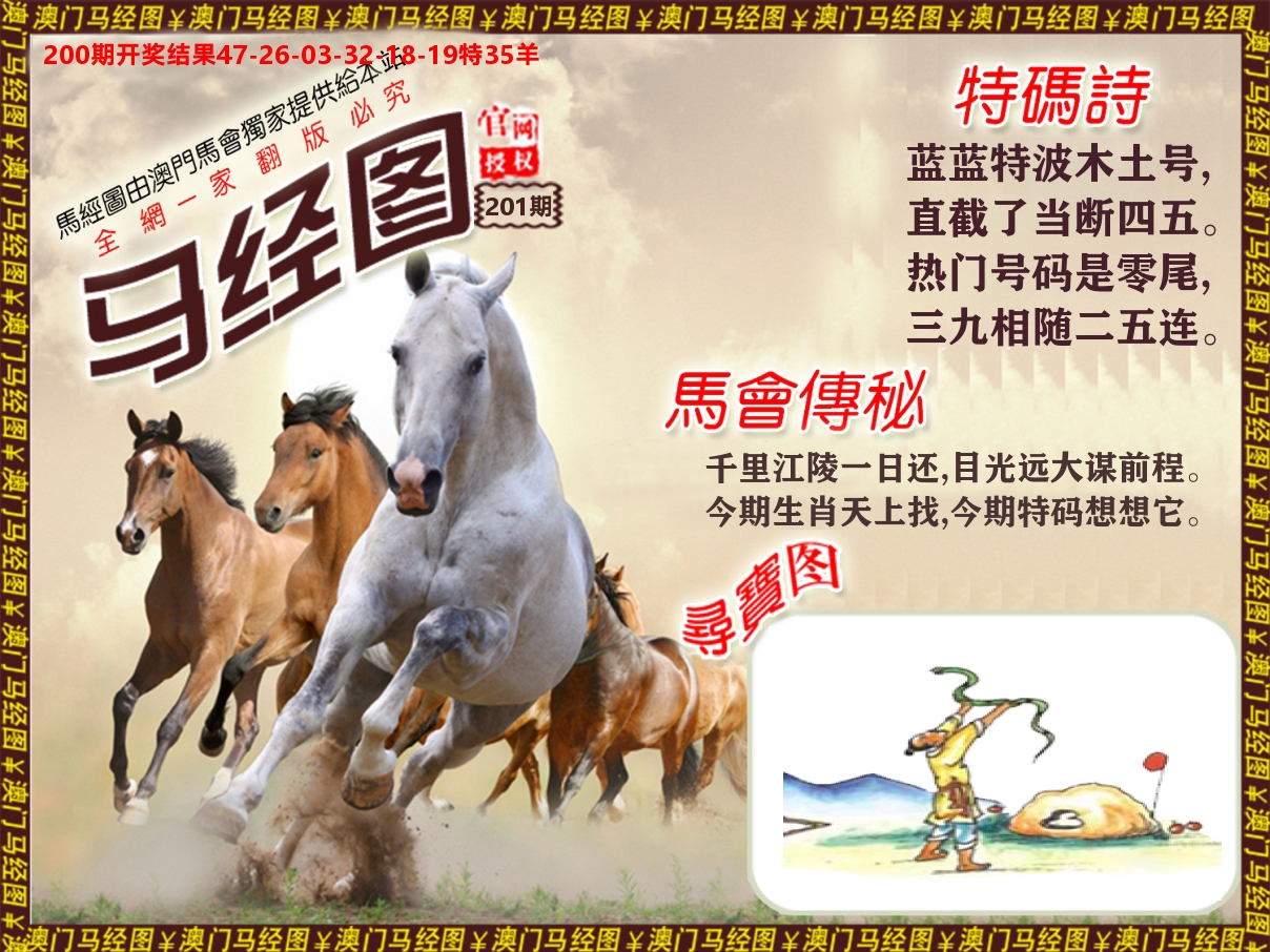 马经系列 第201期