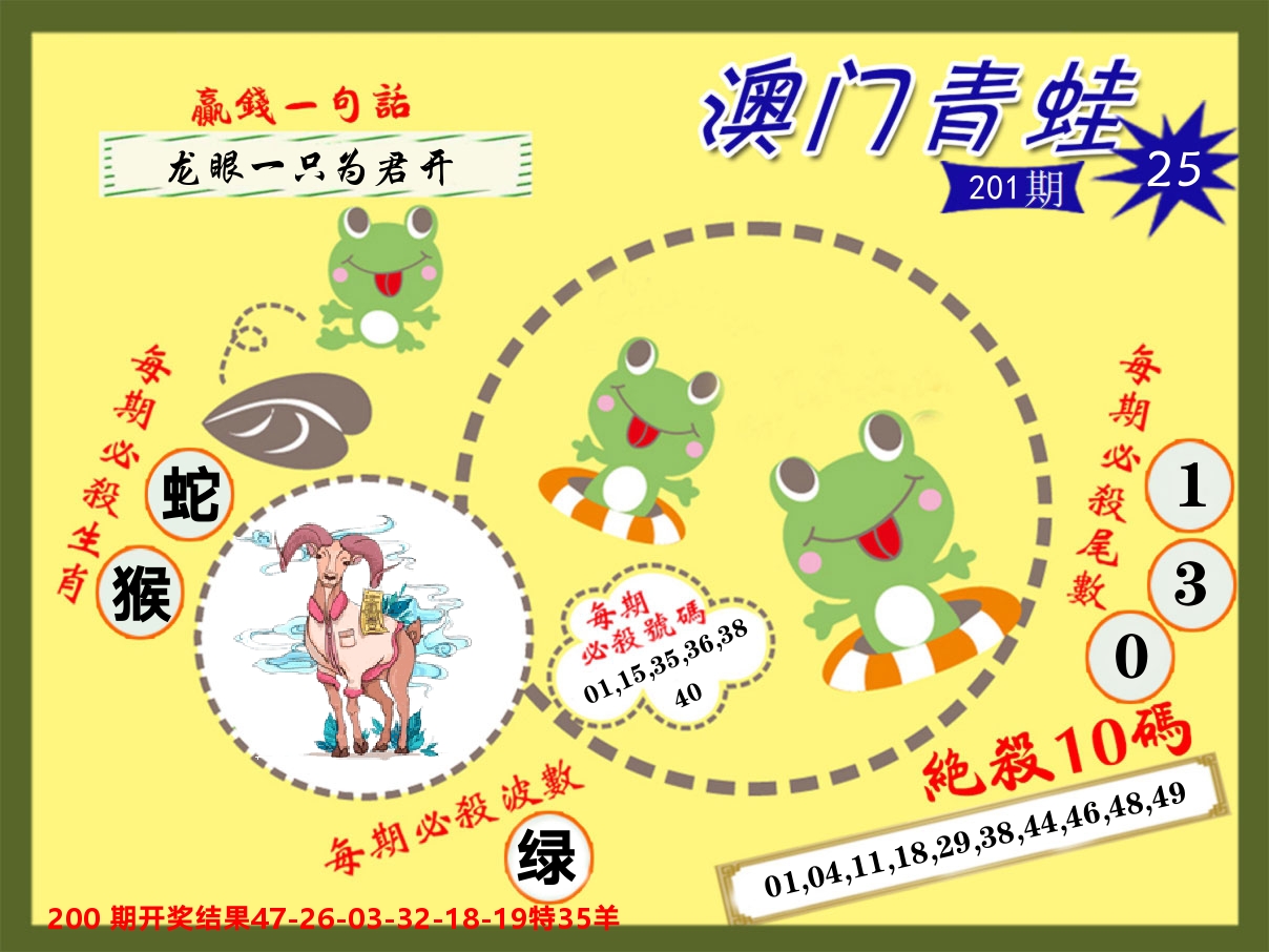 青蛙系列25 第201期