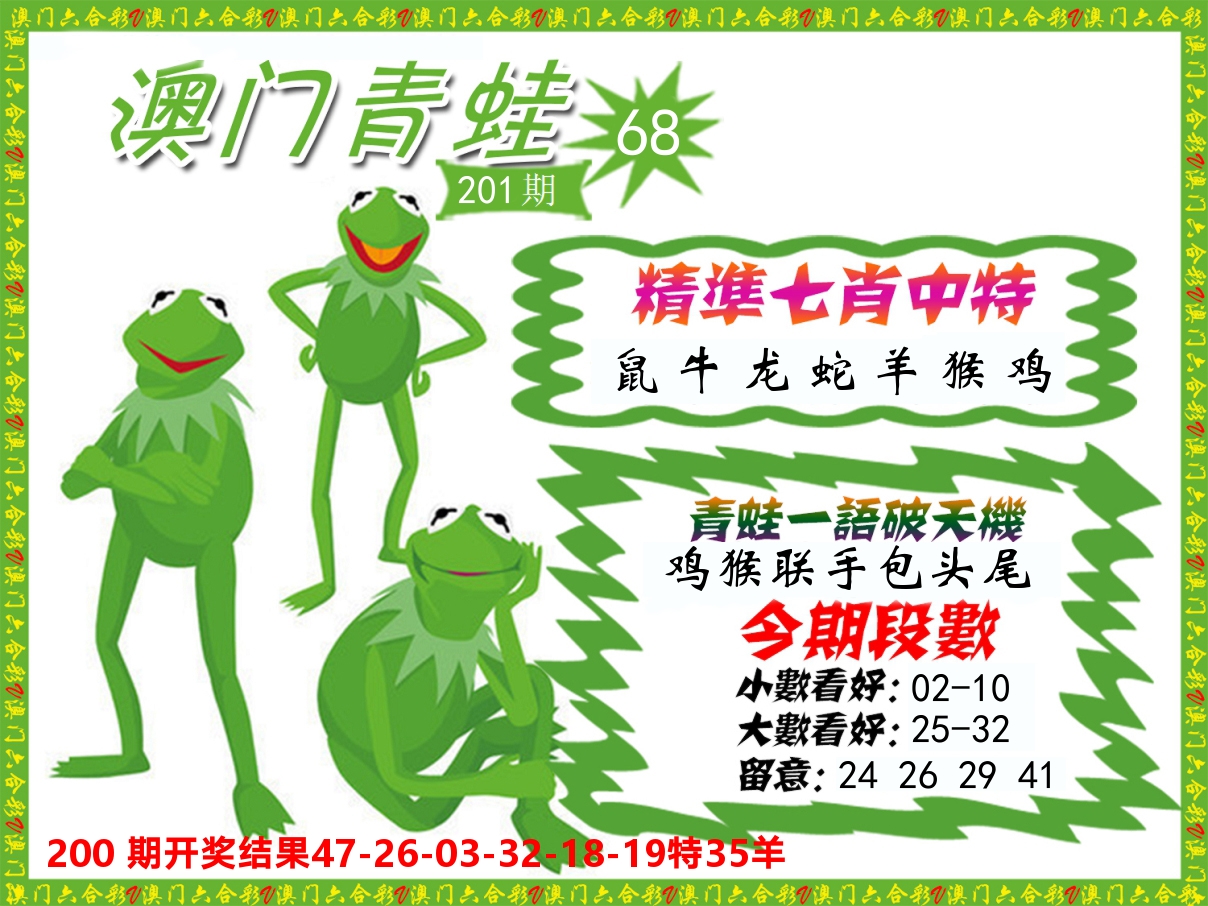 青蛙系列68 第201期