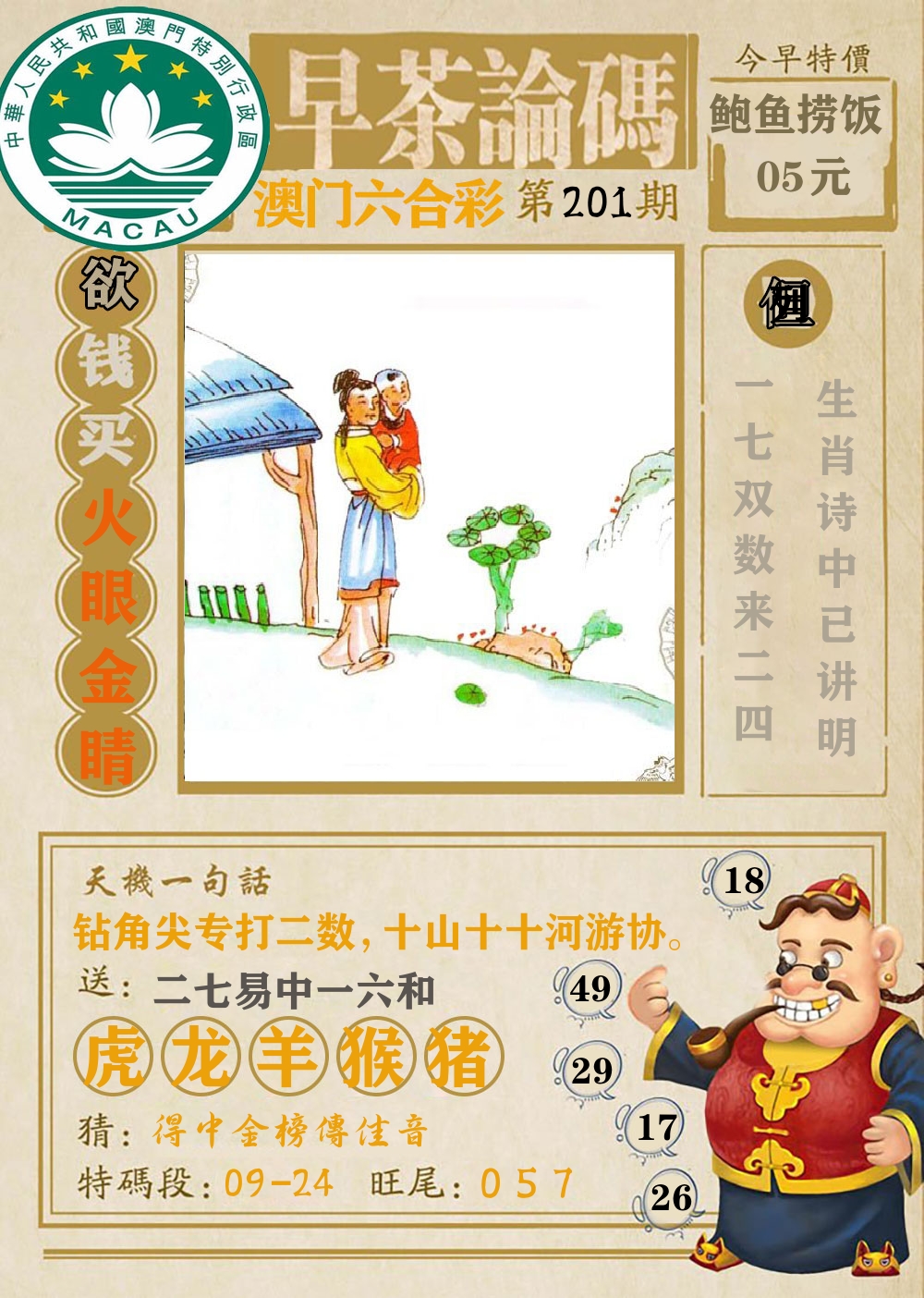 早茶论码 第201期
