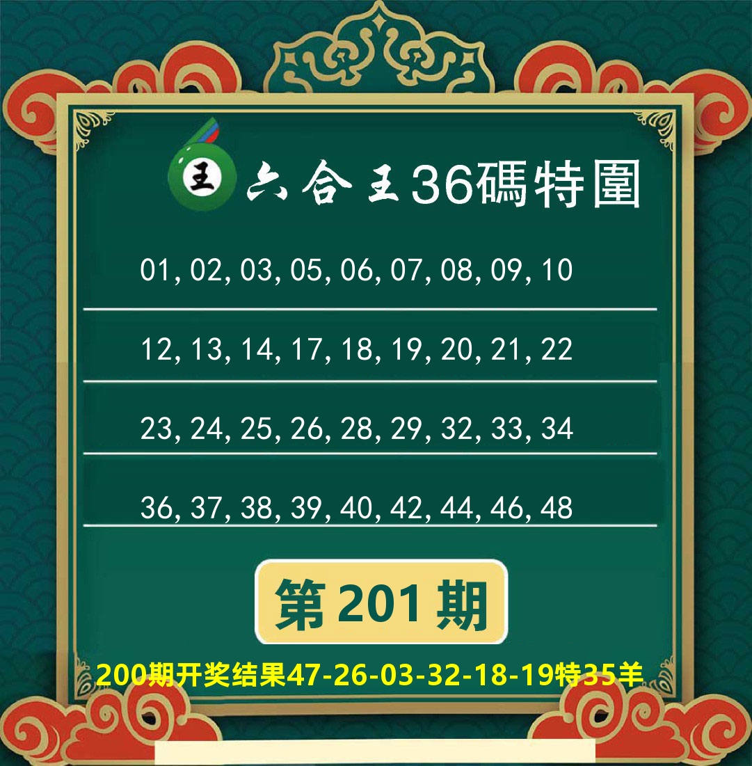 澳门特码王B 第201期