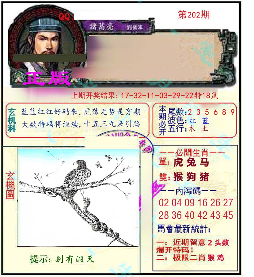 诸葛亮玄机 第202期