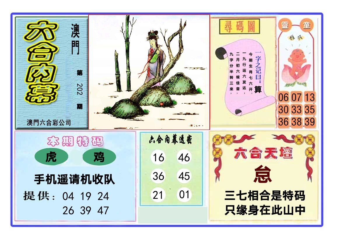 六合内幕 第202期