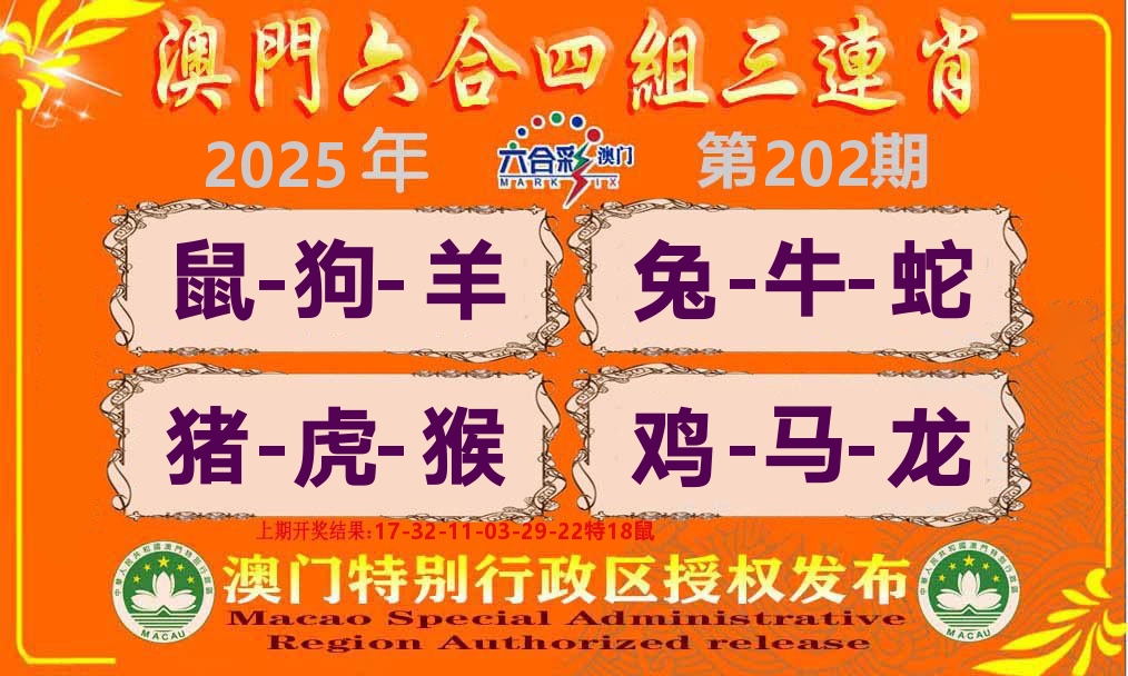 六合三连肖 第202期