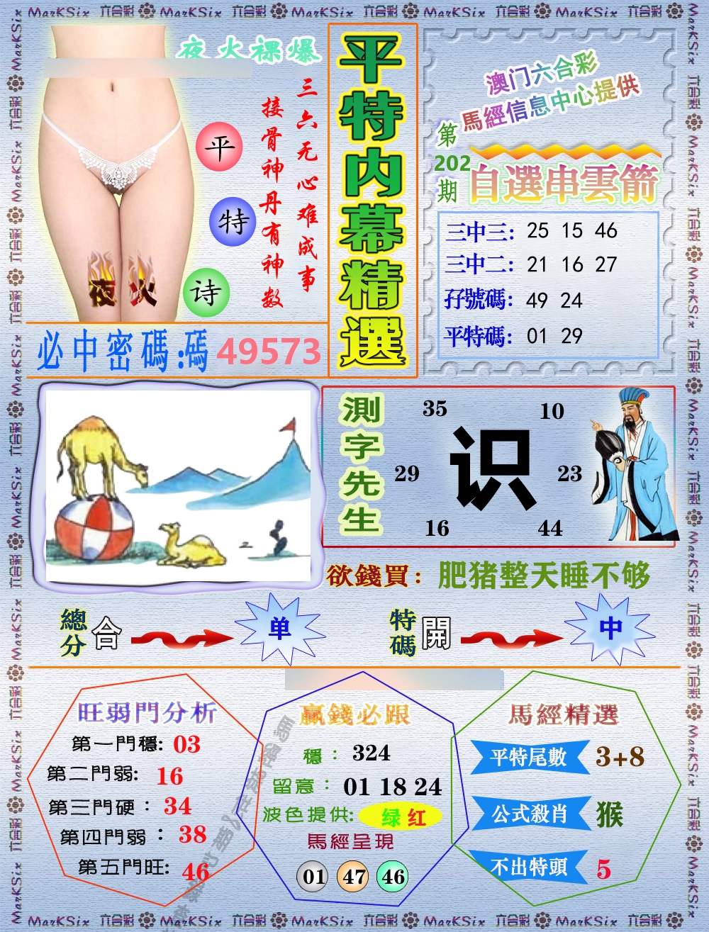 平特内幕精选 第202期