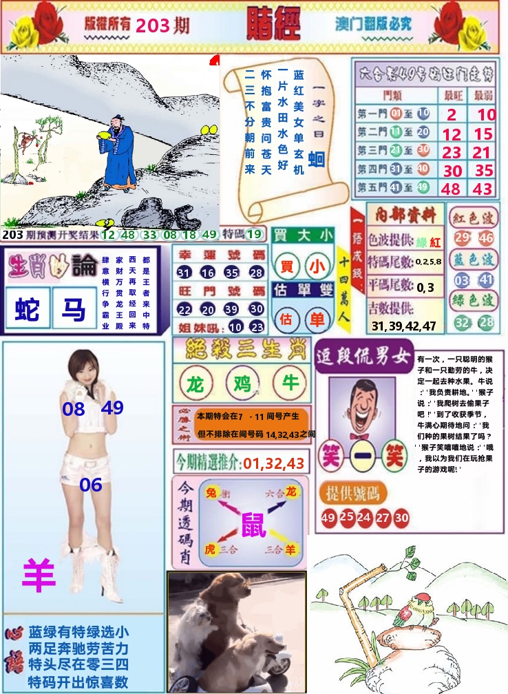 澳门赌经 第203期