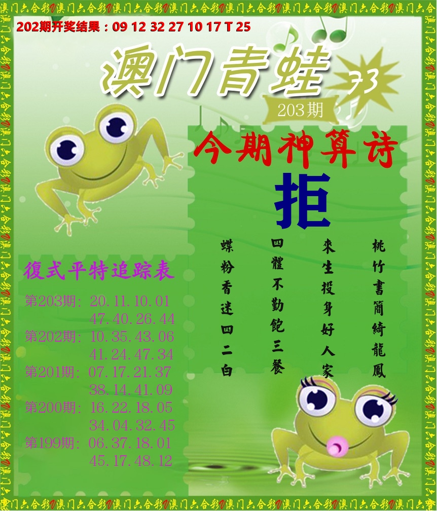 青蛙系列73 第203期