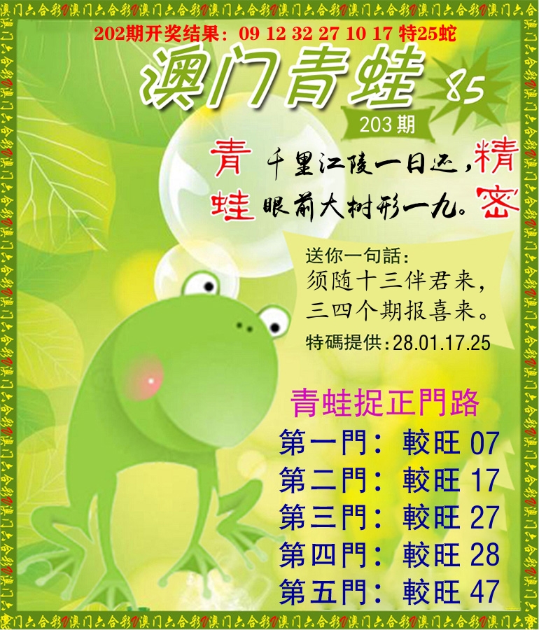 青蛙系列85 第203期