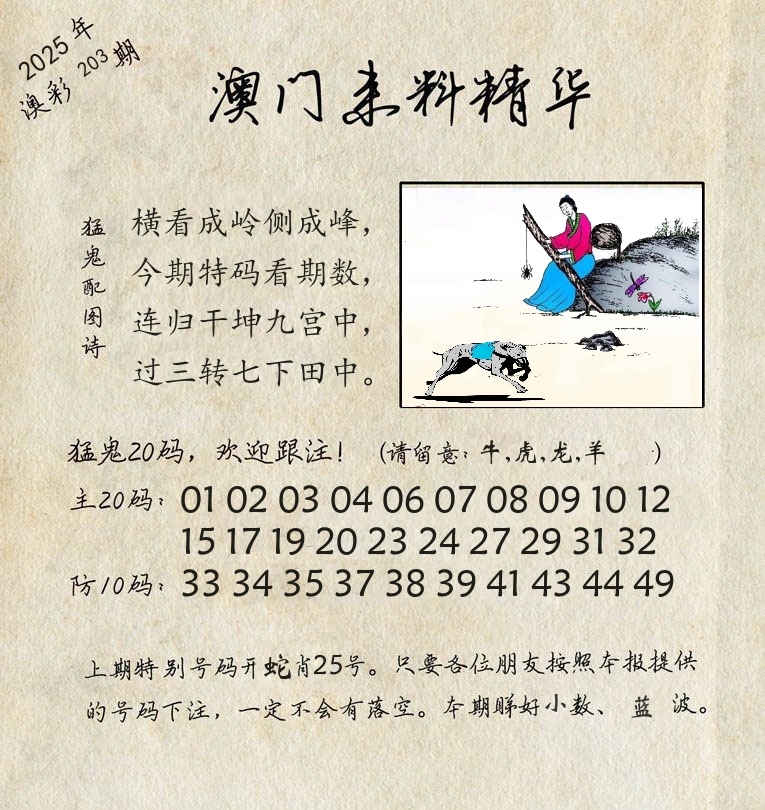 精华来料 第203期