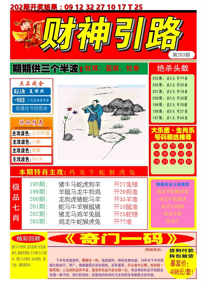 财神引路 第203期
