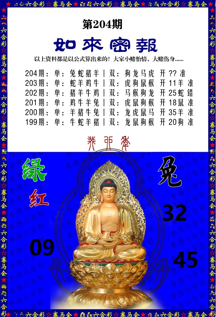 如来密报 第204期