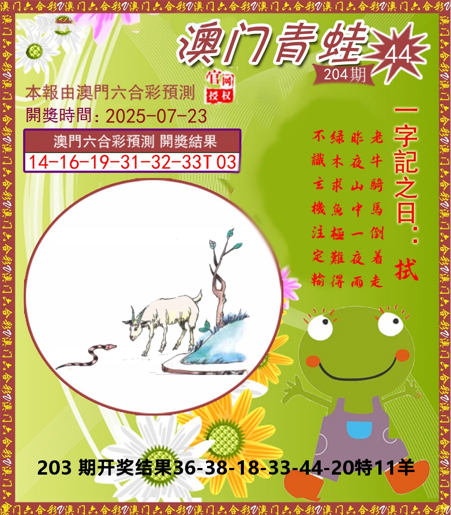 青蛙系列44 第204期
