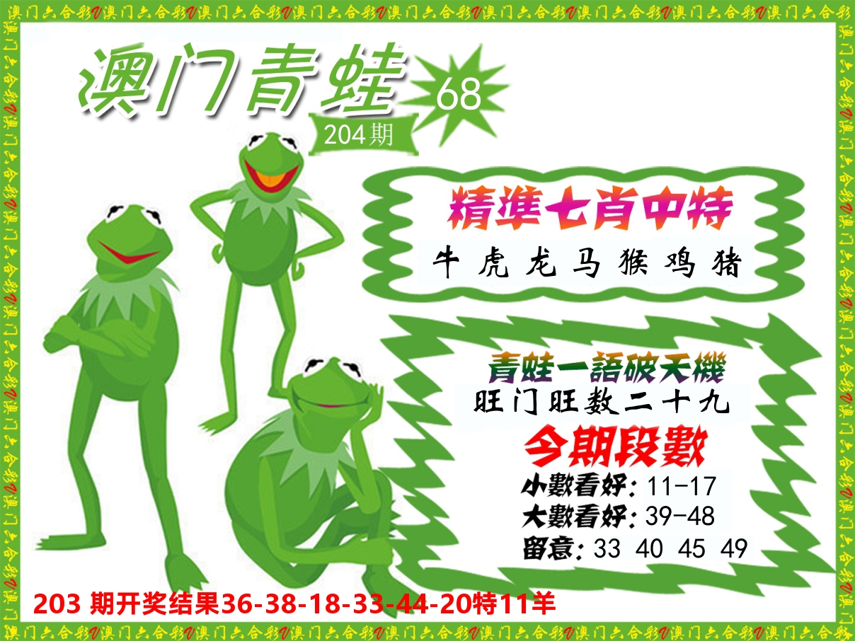 青蛙系列68 第204期