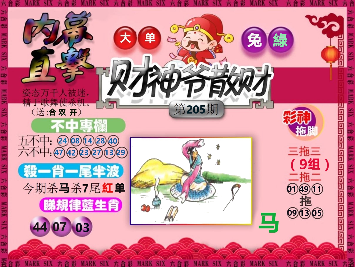 财神爷散财 第205期