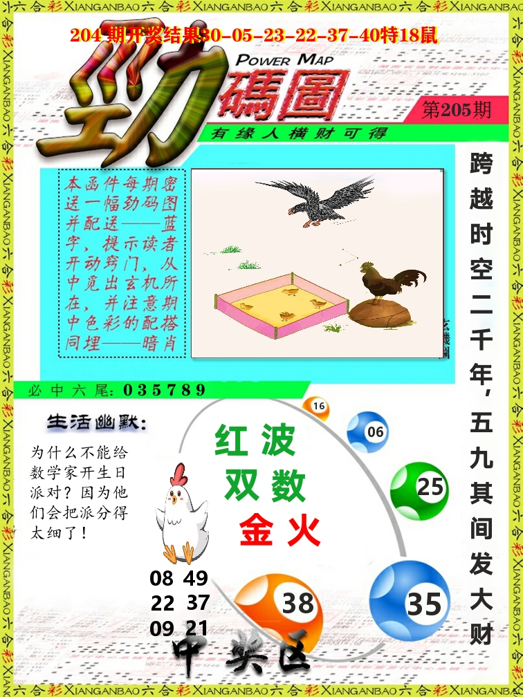 劲码图 第205期