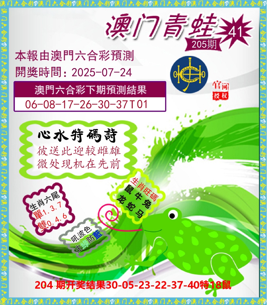 青蛙系列41 第205期