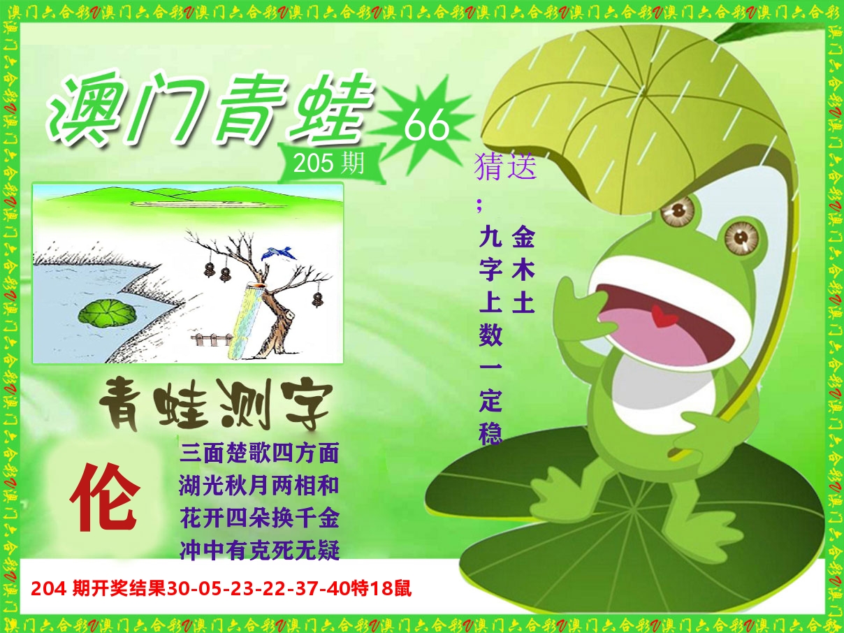青蛙系列66 第205期