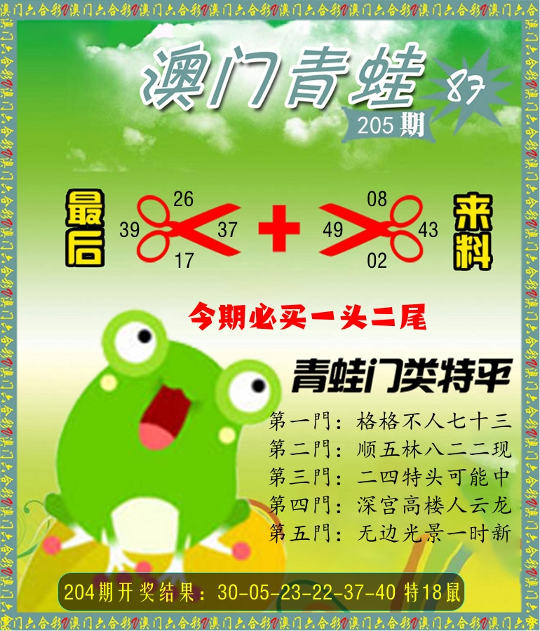 青蛙系列87 第205期
