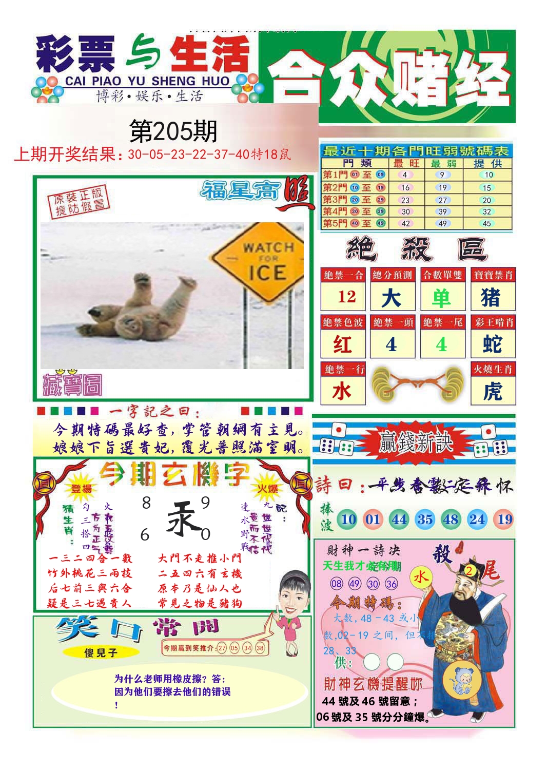 合众赌经 第205期