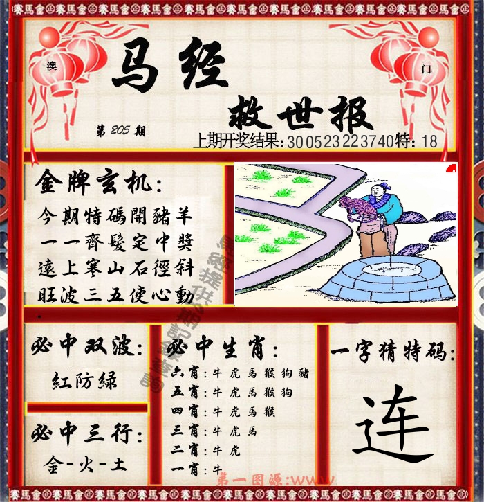 马经救世报 第205期
