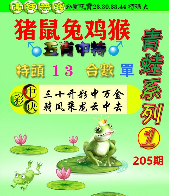青蛙彩图 第205期