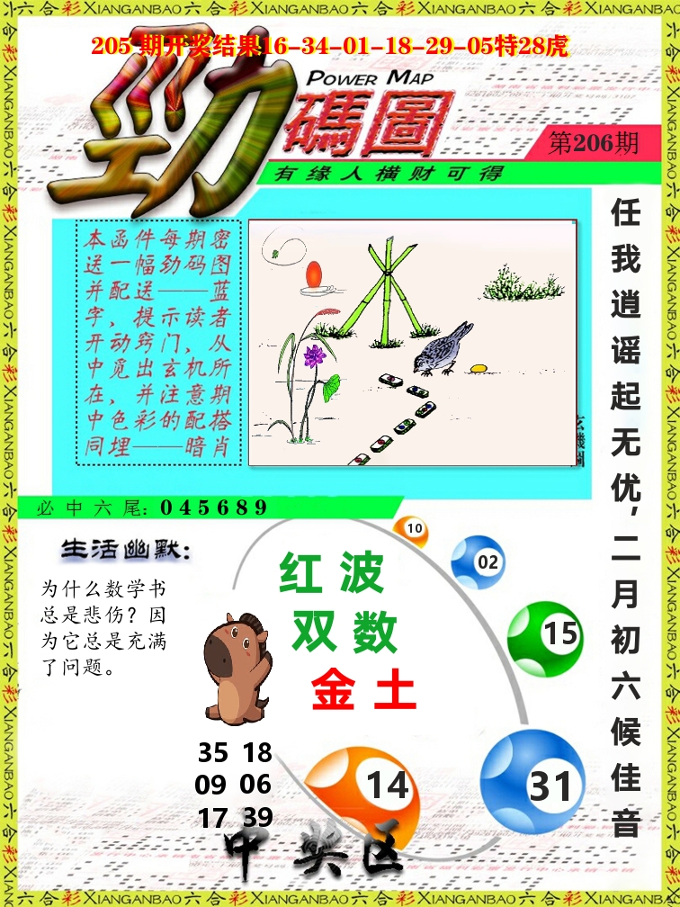 劲码图 第206期