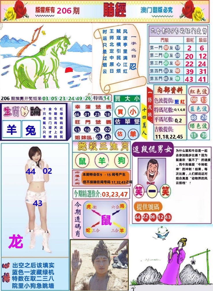 澳门赌经 第206期