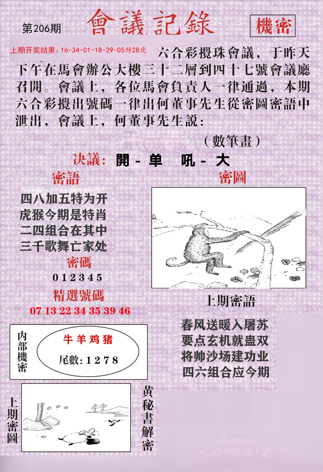 会议记录 第206期