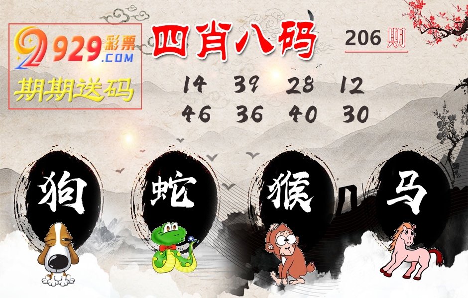 四肖八码期期送 第206期