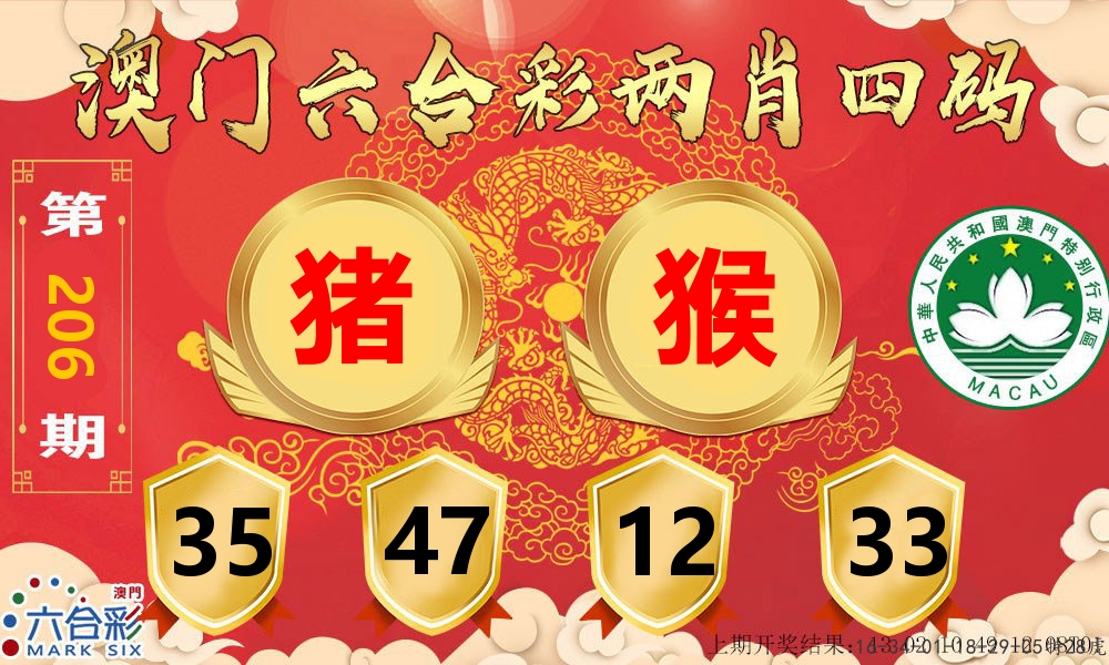 澳门两肖四码 第206期