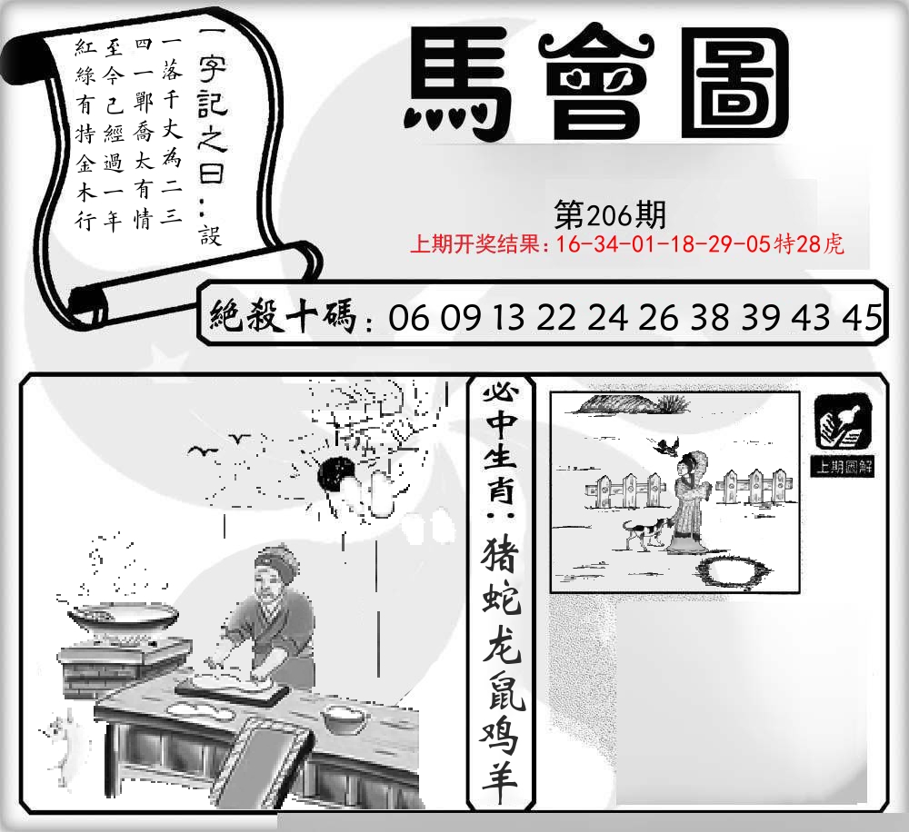 马会图 第206期