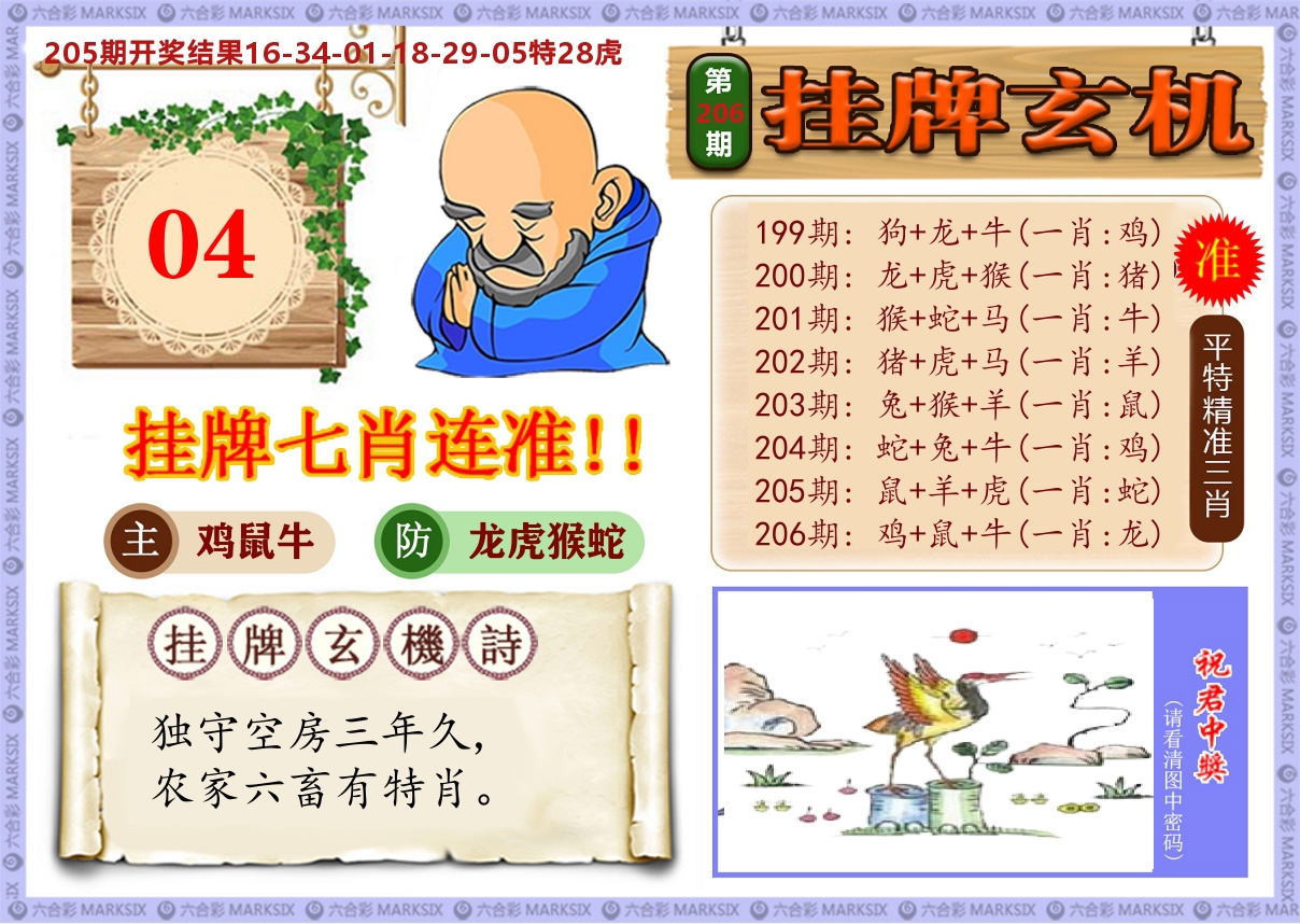澳门挂牌玄机 第206期