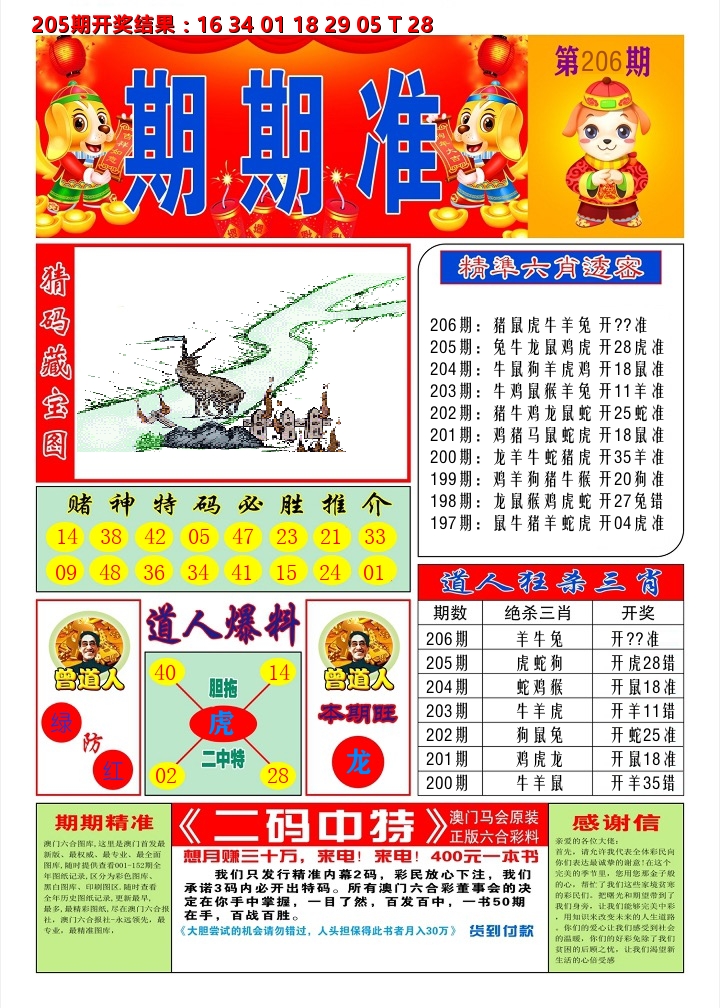 澳门期期准A 第206期