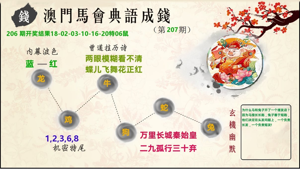 典语成钱 第207期