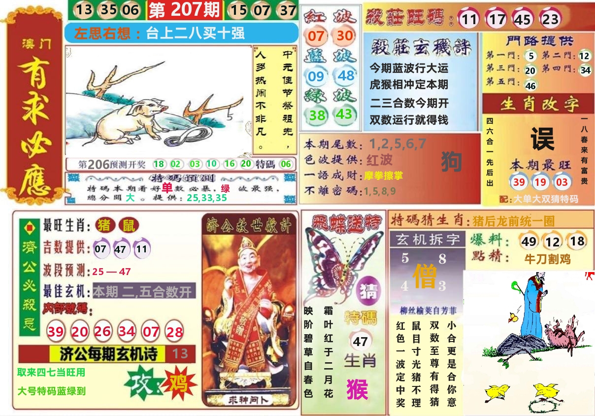 澳门有求必应 第207期