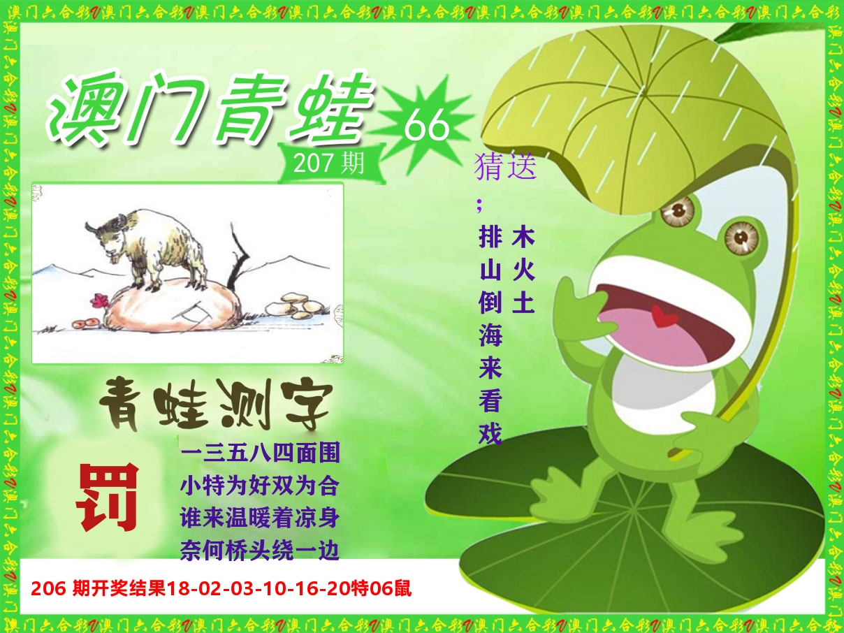 青蛙系列66 第207期