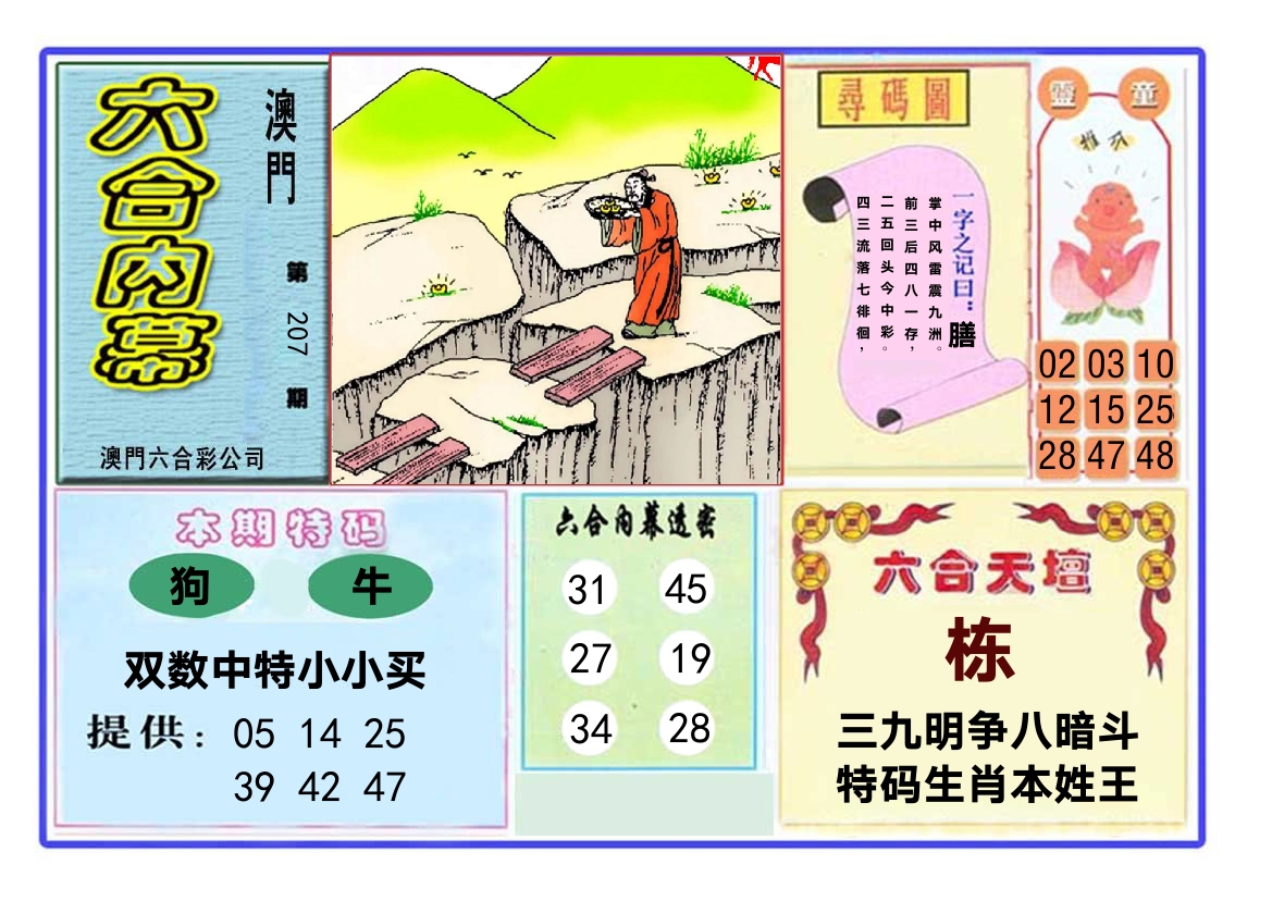 六合内幕 第207期