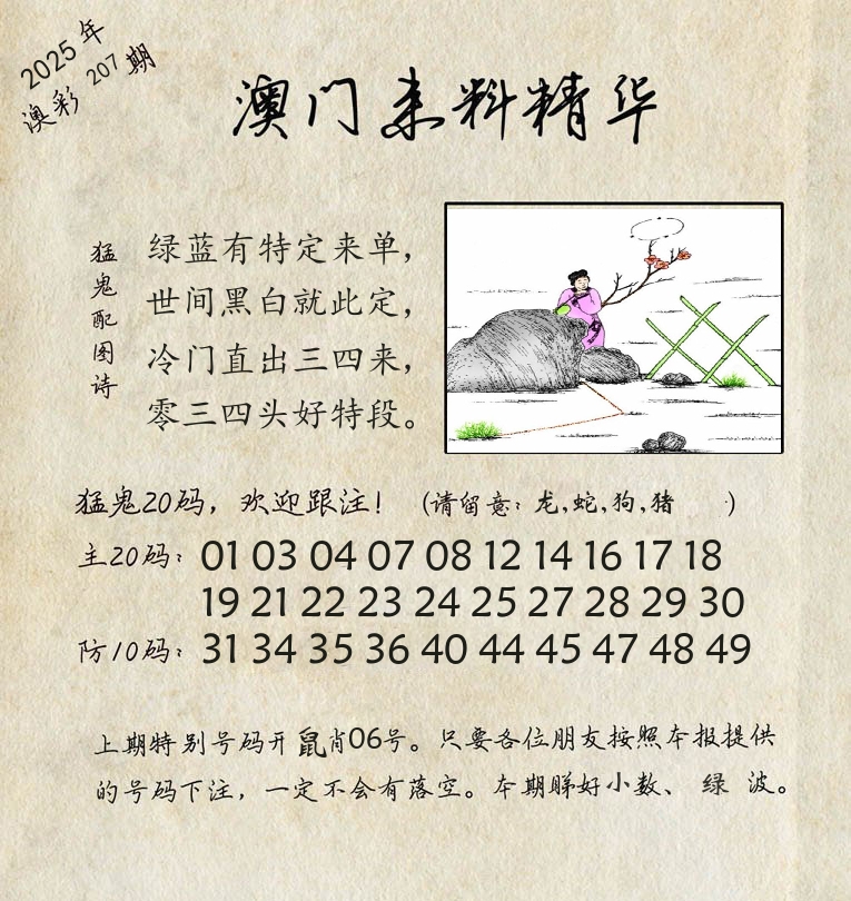 精华来料 第207期