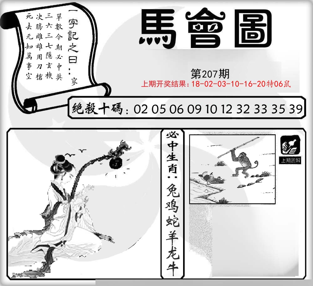 马会图 第207期