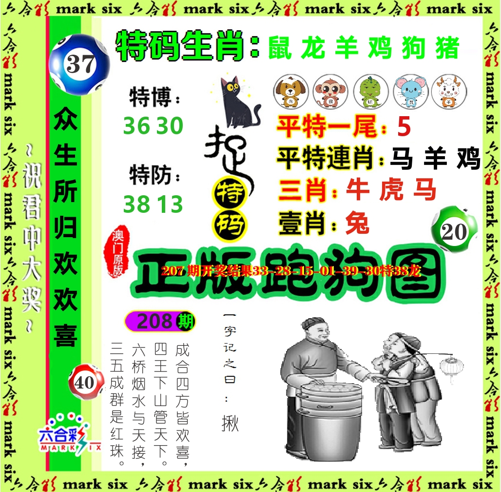 正版跑狗图 第208期