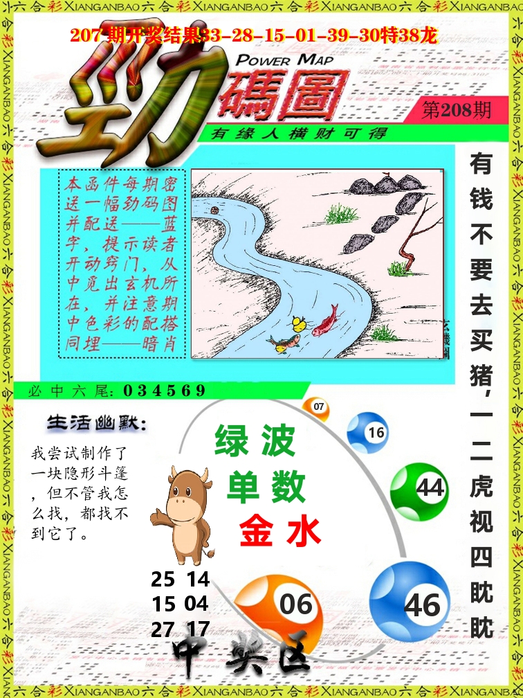 劲码图 第208期